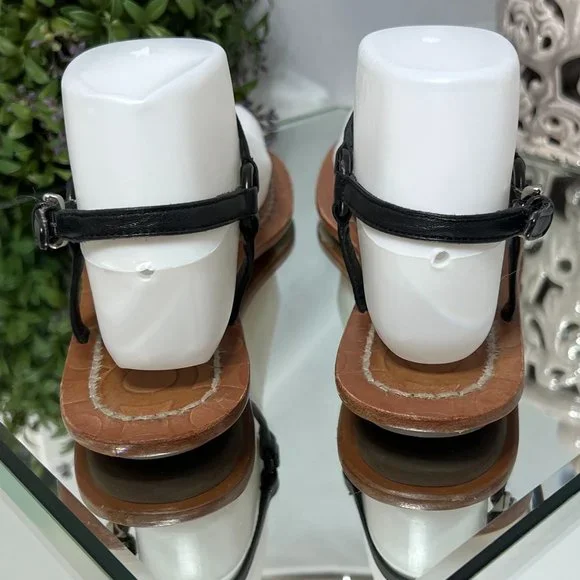 Coach Sawyer Leather Slingback Sandals - Picture 6 of 9